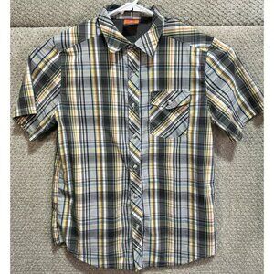 Merrell Short Sleeve Button Down Shirt Multicolored Men's Size Large